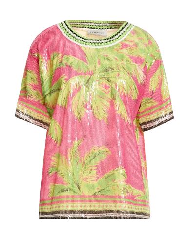 Ermanno Firenze Woman Top Fuchsia Size 4 Polyester In Multi