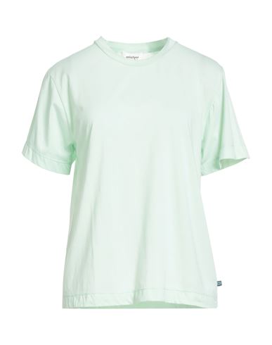Ottod'ame Woman T-shirt Light Green Size M Cotton, Elastane