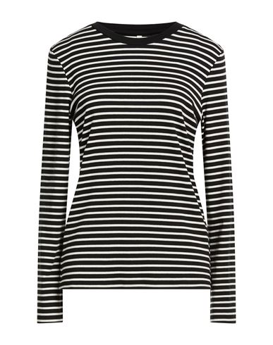 Only Woman T-shirt Black Size M Modal, Cotton, Elastane