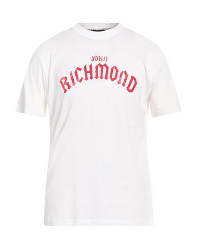 John Richmond Man T-shirt White Size Xl Cotton