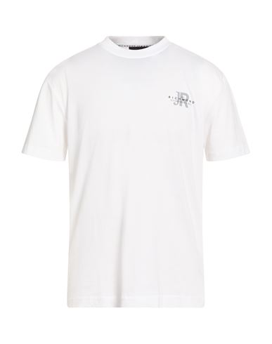 John Richmond Man T-shirt White Size Xxl Cotton