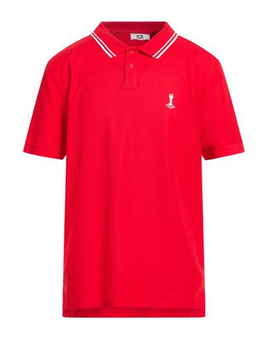 Ice Iceberg Man Polo Shirt Red Size Xxl Cotton