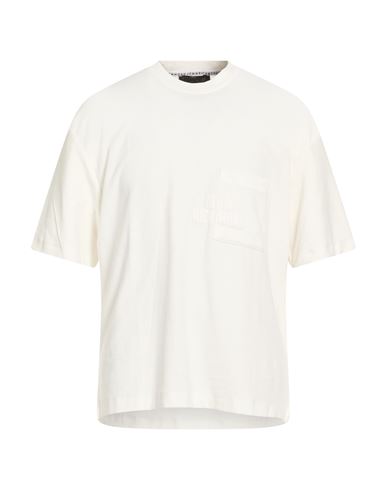 John Richmond Man T-shirt Off White Size Xl Cotton