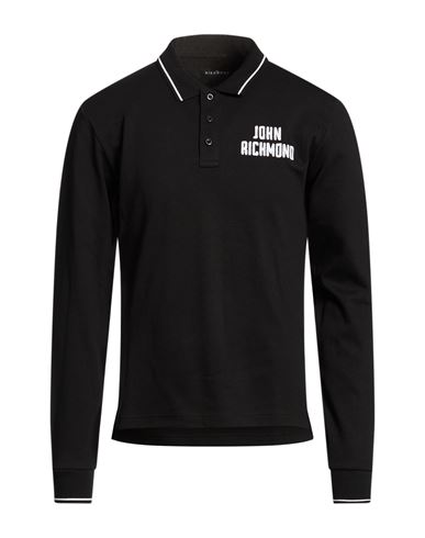 John Richmond Man Polo Shirt Black Size Xxl Cotton