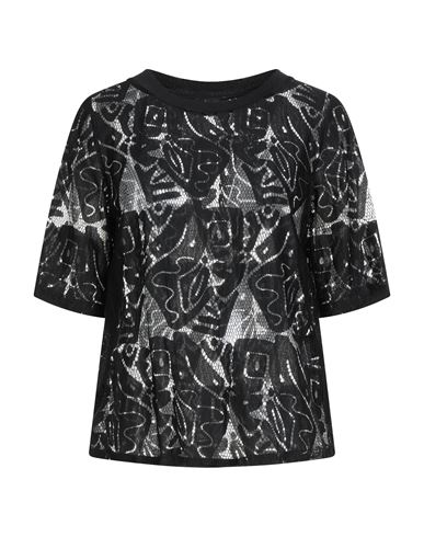 Hanita Woman Top Black Size M Nylon