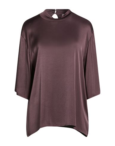 Manila Grace Woman Top Chocolate Brown Size 6 Viscose, Elastane