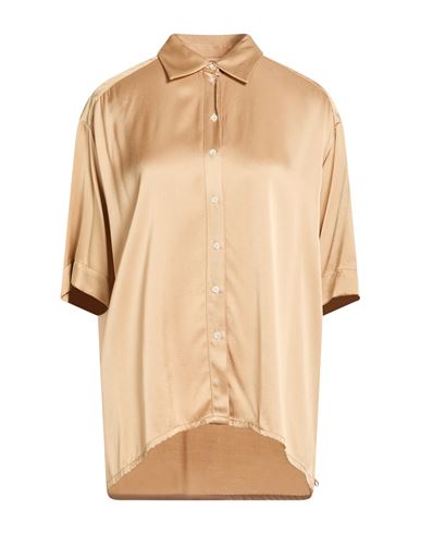Ottod'ame Woman Shirt Sand Size 2 Viscose In Neutral