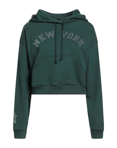 New Era Woman Sweatshirt Green Size Xs Cotton, Polyester