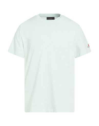 Peuterey Man T-shirt Light Green Size L Cotton, Elastane