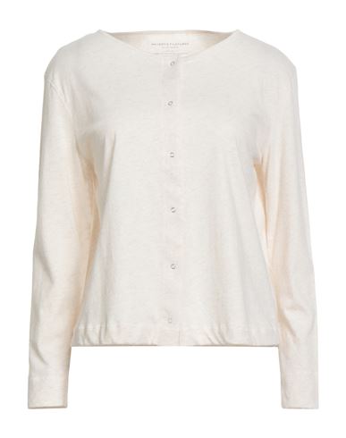 Majestic Filatures Woman Cardigan Ivory Size 1 Cotton In White