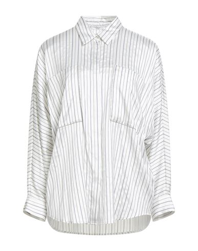 Peserico Woman Shirt White Size 8 Silk, Cotton In Multi