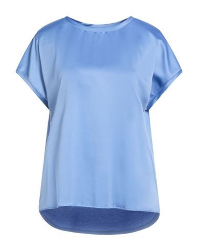 Diana Gallesi Woman Top Light Blue Size 8 Viscose, Elastane, Polyester