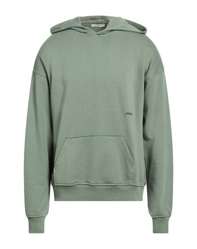 Hinnominate Man Sweatshirt Sage Green Size L Cotton, Polyester