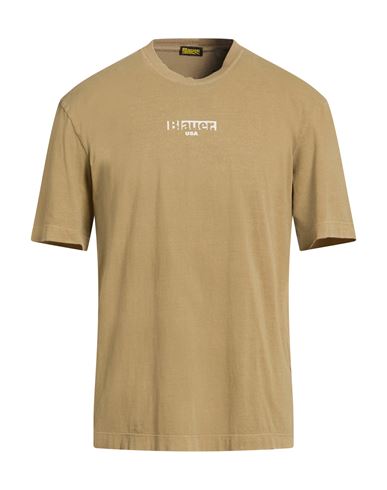 Blauer . Man T-shirt Khaki Size Xxl Cotton In Brown
