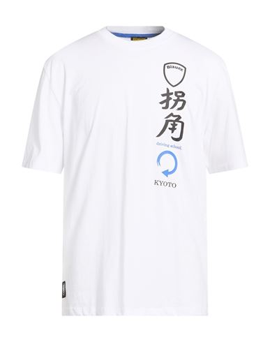 Blauer . Man T-shirt White Size Xxl Cotton