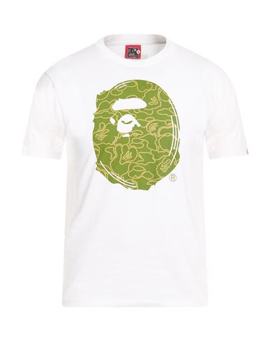A Bathing Ape Man T-shirt White Size L Cotton