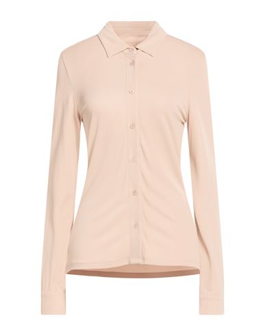 Majestic Filatures Woman Shirt Beige Size 1 Viscose, Elastane In Neutral
