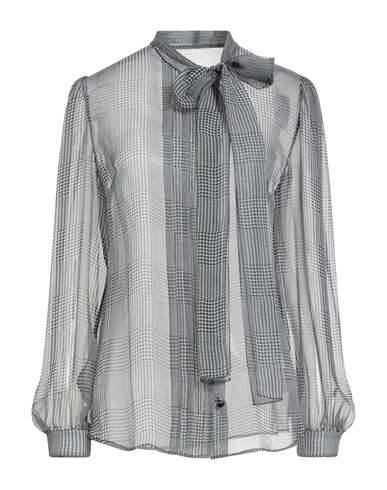 Dolce & Gabbana Woman Shirt Grey Size 8 Silk In Gray