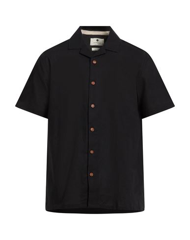 Anerkjendt Man Shirt Black Size L Cotton, Linen