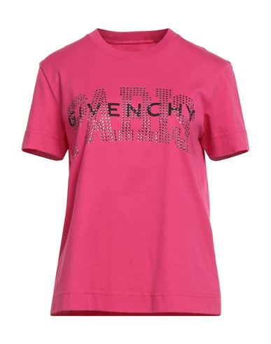 Givenchy Woman T-shirt Fuchsia Size M Cotton In Pink