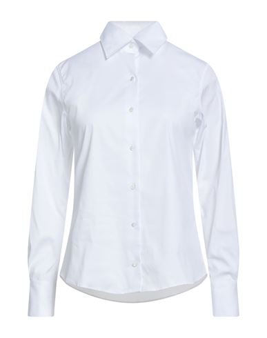 Xacus Woman Shirt White Size 8 Cotton, Polyamide, Elastane