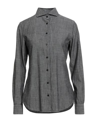 Xacus Woman Shirt Charcoal Size 10 Cotton In Gray