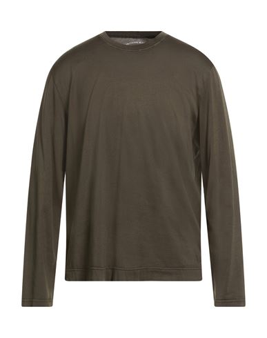 Fedeli Man T-shirt Dark Green Size 48 Cotton