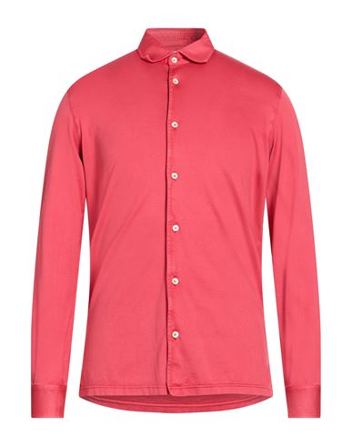 Fedeli Man Shirt Red Size 40 Cotton