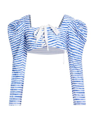 Philosophy Di Lorenzo Serafini Woman Top Blue Size 4 Cotton