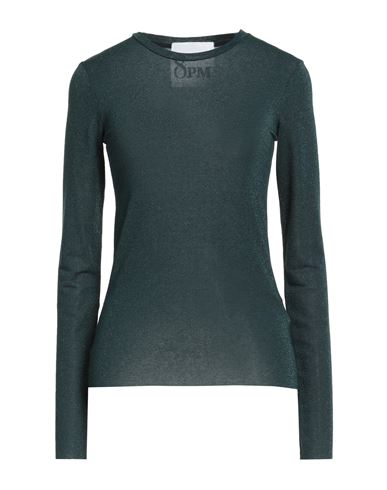 8pm Woman Sweater Deep Teal Size M Viscose, Polyamide, Metallic Polyester, Elastane In Green
