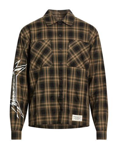 Represent Man Shirt Khaki Size S Cotton, Lyocell In Beige