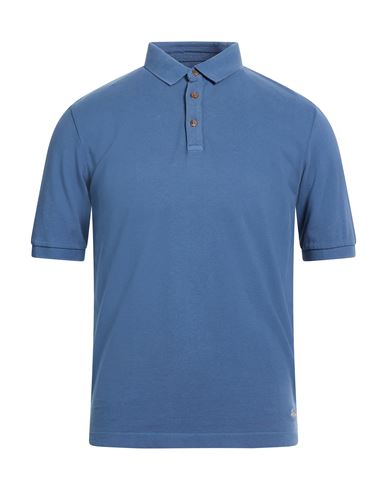 At.p.co At. P.co Man Polo Shirt Slate Blue Size S Cotton