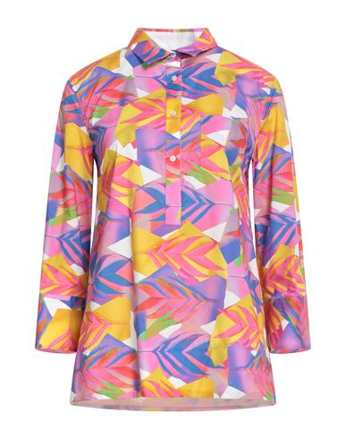 Sara Roka Woman Top Magenta Size 6 Cotton, Elastane In Purple