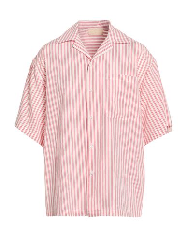 C.9.3 Man Shirt Red Size L Cotton, Viscose, Polyester