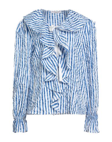 Philosophy Di Lorenzo Serafini Woman Shirt Blue Size 4 Cotton