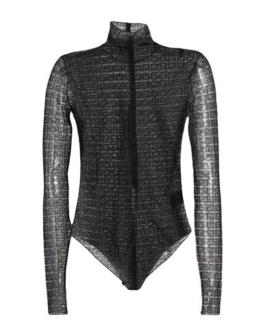 Givenchy Woman Bodysuit Black Size M Polyamide, Elastane