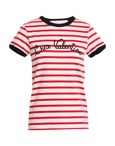 Valentino Garavani Woman T-shirt Red Size M Cotton In Red