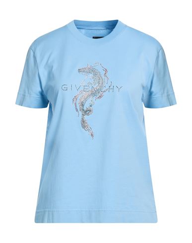 Givenchy Woman T-shirt Azure Size S Cotton In Blue