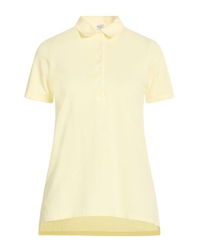 Fedeli Woman Polo Shirt Pastel Yellow Size 10 Cotton
