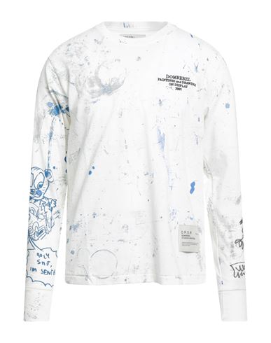Domrebel Man T-shirt Ivory Size M Cotton In White