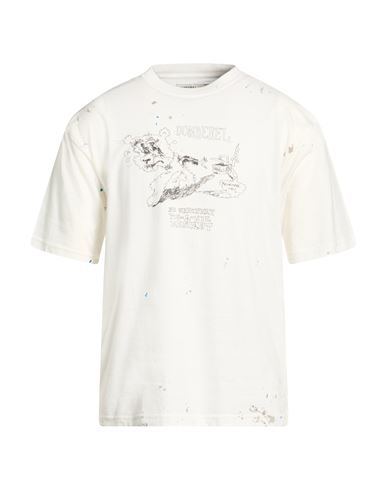Domrebel Man T-shirt Ivory Size M Cotton In White