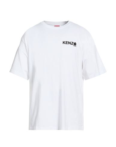 Kenzo White Cotton T-shirt With Logo In White