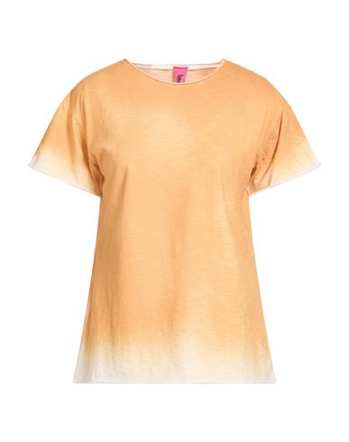 Alessandro Aste Woman T-shirt Marigold Size L Cotton In Orange