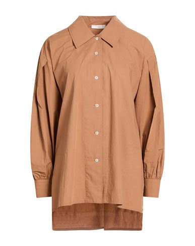 Fedeli Woman Shirt Brown Size 6 Cotton