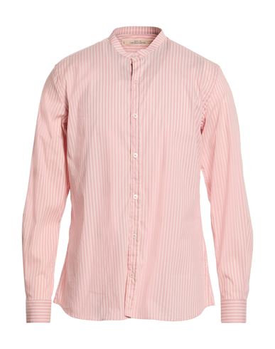Messagerie Patrizio Piscaglia Man Shirt Pink Size 16 Cotton, Polyamide, Elastane