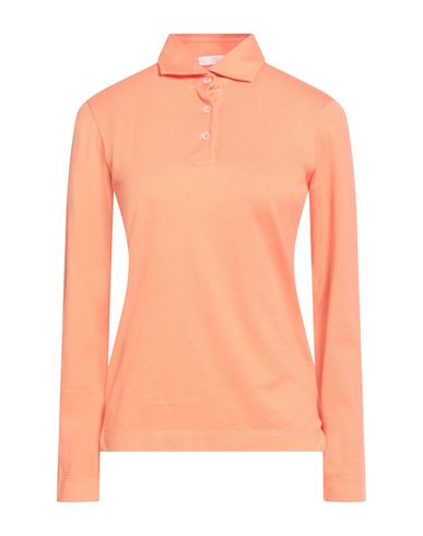 Fedeli Woman Polo Shirt Salmon Pink Size 10 Cotton