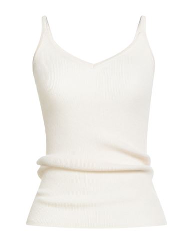 Fedeli Woman Top Cream Size 6 Cashmere In White