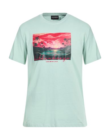 Bikkembergs Beachwear Man T-shirt Sage Green Size L Cotton