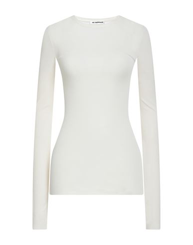 Jil Sander Woman Top Off White Size L Silk