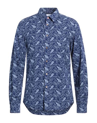 Ps By Paul Smith Ps Paul Smith Man Shirt Navy Size M Cotton In Blue